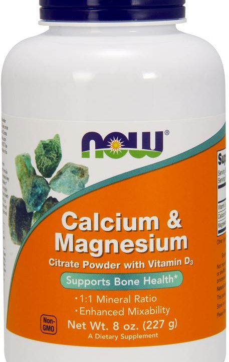 Calcium & Magnesium, Citrate Powder with Vitamin D3 - 227 grams