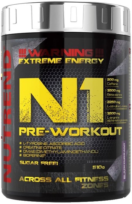 N1 Pre-Workout, Blackcurrant - 510 grams