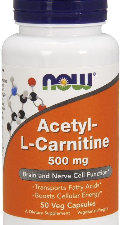 Acetyl-L-Carnitine, 500mg - 50 vcaps