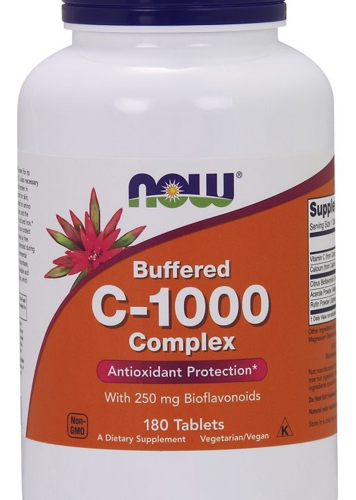 Vitamin C-1000 Complex - Buffered with 250mg Bioflavonoids - 180 tablets