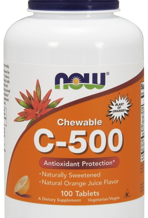 Vitamin C-500 Chewable, Orange - 100 tablets