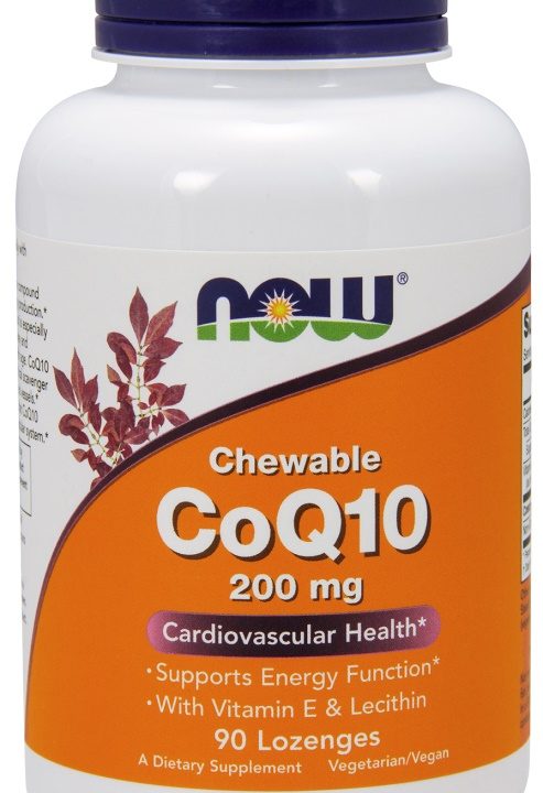 CoQ10 with Lecithin & Vitamin E, 200mg (Chewable) - 90 lozenges