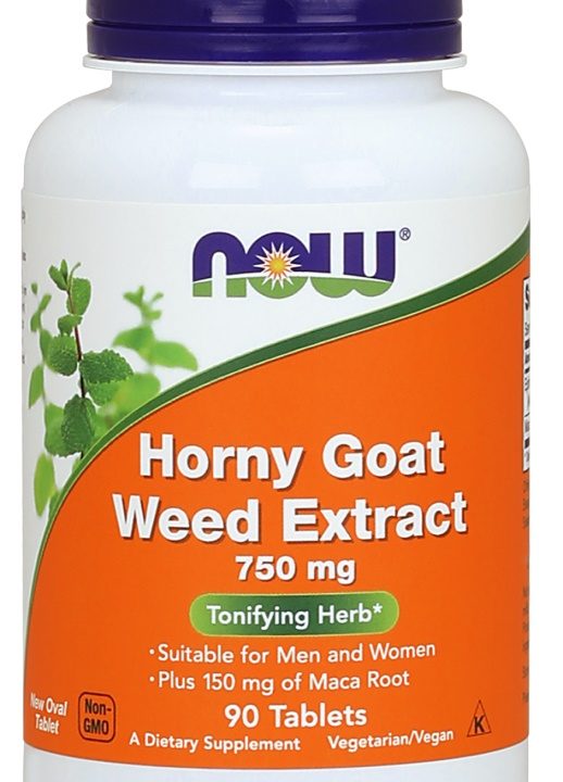Horny Goat Weed Extract, 750mg - 90 tablets