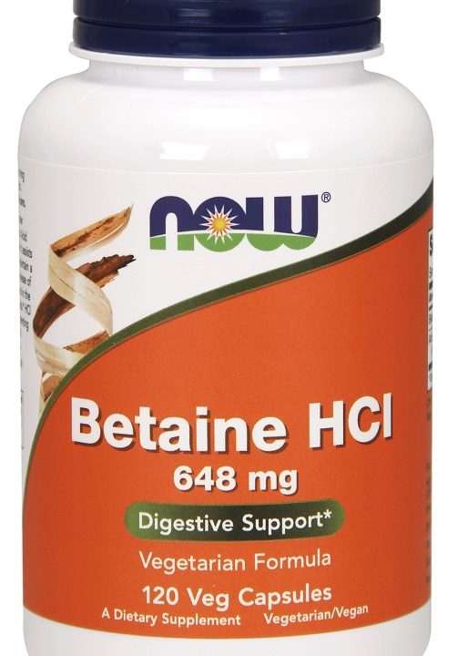 Betaine HCl, 648mg - 120 vcaps