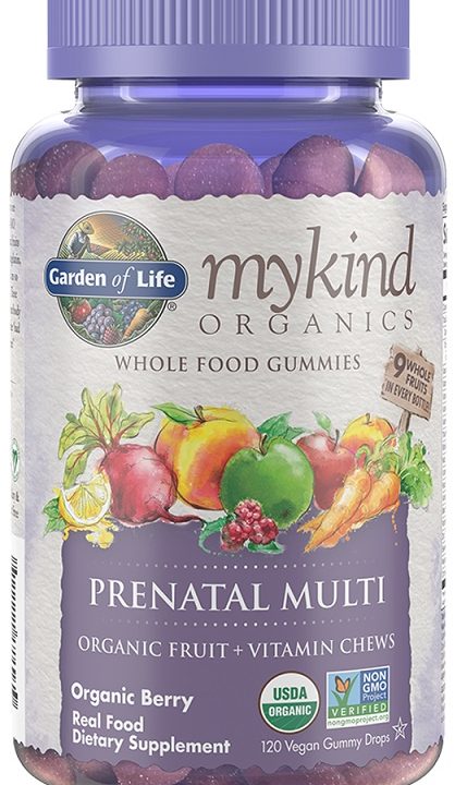 Mykind Prenatal Multi Gummies, Berry - 120 vegan gummy drops