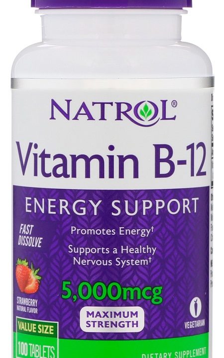 Vitamin B-12 Fast Dissolve, 5000mcg - 100 tablets