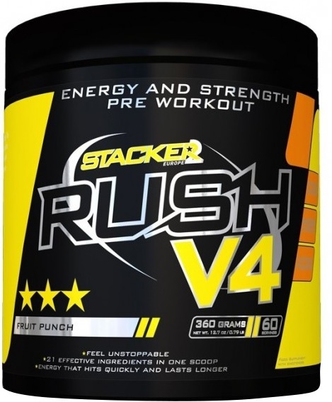 Rush V4, Fruit Punch - 360 grams