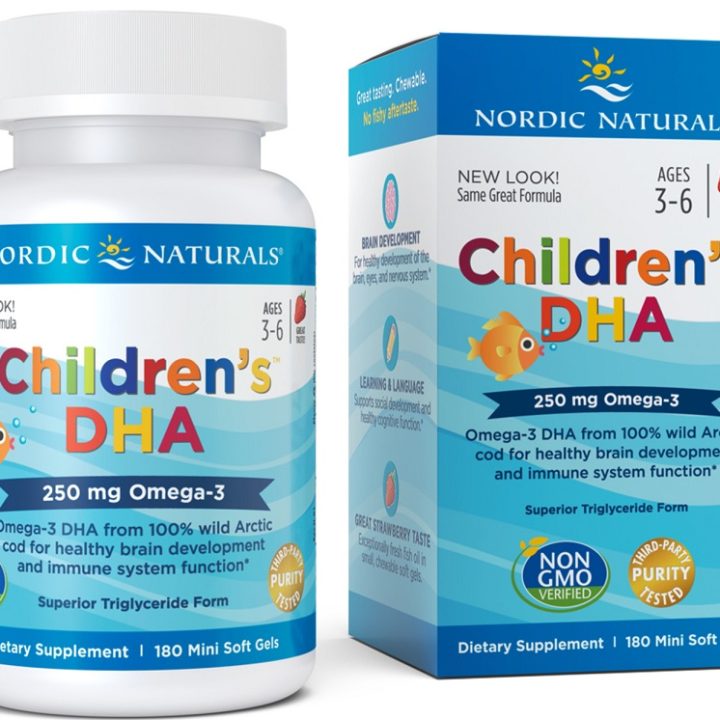 Children's DHA, 250mg Omega-3 Strawberry - 180 mini softgels