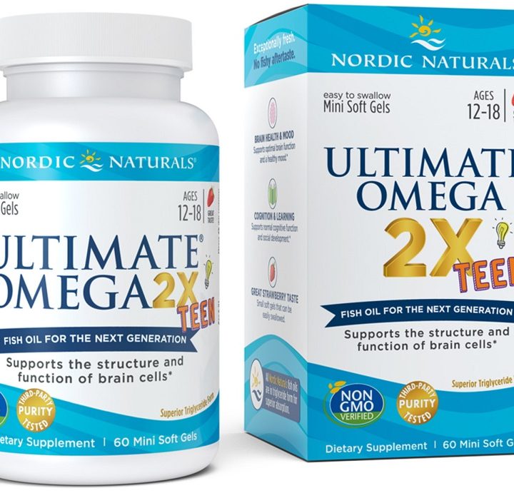 Ultimate Omega 2X Fish Oil TEEN, Strawberry (EAN 768990061103) - 60 mini softgels