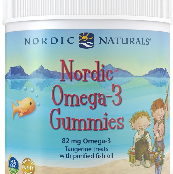 Nordic Omega-3 Gummies, 82mg Tangerine Treats - 120 gummies