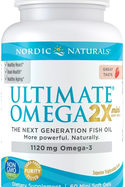 Ultimate Omega 2X Mini, 1120mg Strawberry - 60 mini softgels