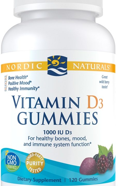Vitamin D3 Gummies, 1000 IU Wild Berry - 120 gummies