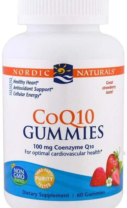 CoQ10 Gummies, 100mg Strawberry - 60 gummies