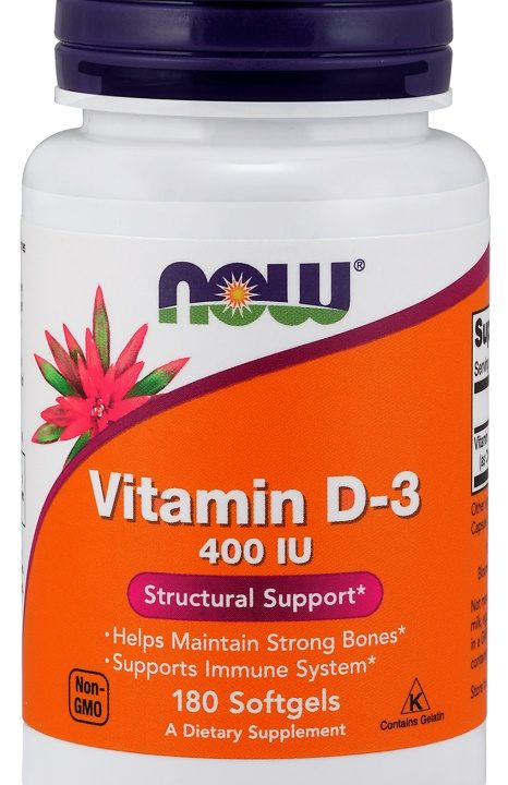 Vitamin D-3, 400 IU - 180 softgels