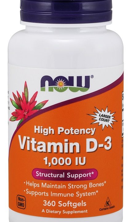 Vitamin D-3, 1000 IU - 360 softgels