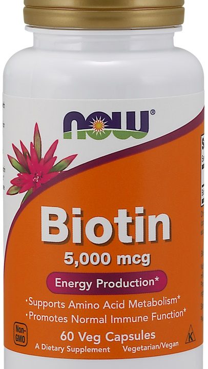 Biotin, 5000mcg - 60 vcaps