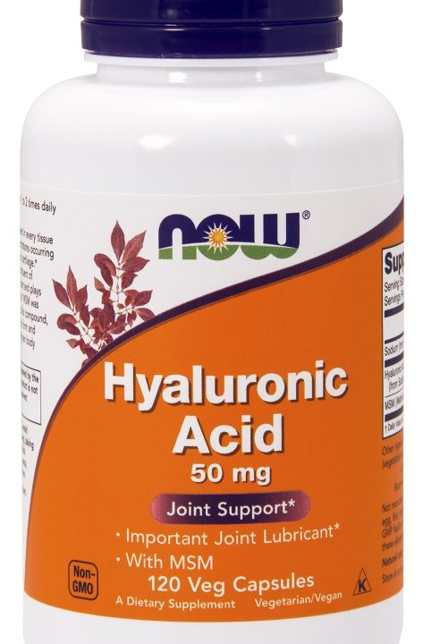 Hyaluronic Acid with MSM, 50mg - 120 vcaps