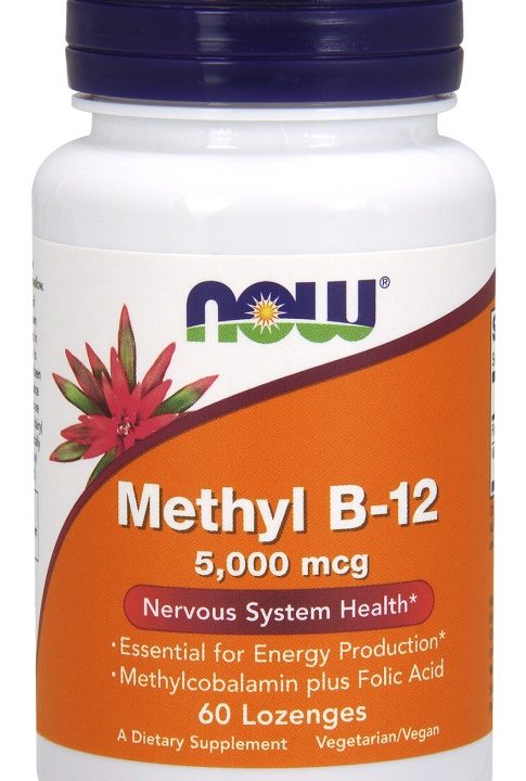 Methyl B-12 with Folic Acid, 5000mcg - 60 lozenges