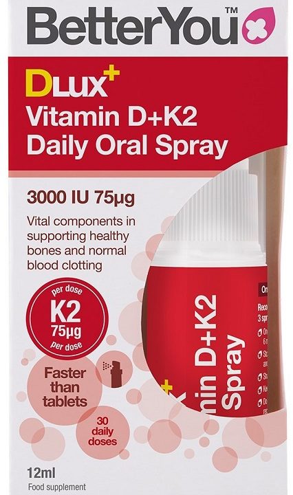 DLux+ Vitamin D+K2 Daily Oral Spray - 12 ml.