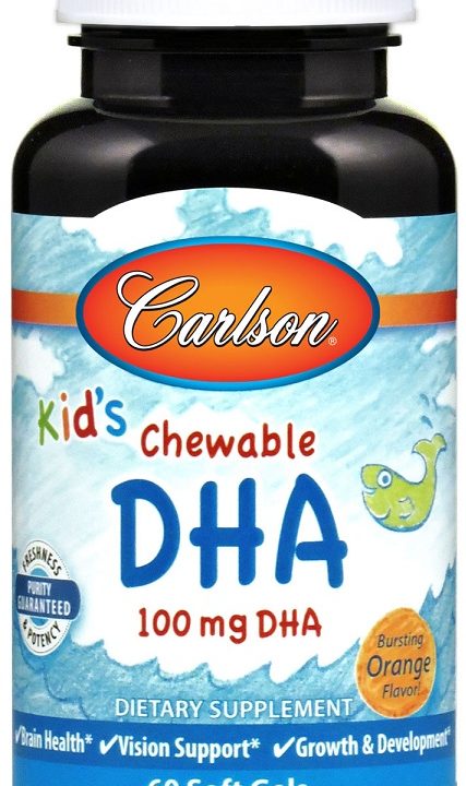 Kid's Chewable DHA, 100mg Orange - 60 softgels