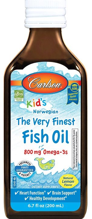 Kid's The Very Finest Fish Oil, 800mg Lemon - 200 ml.