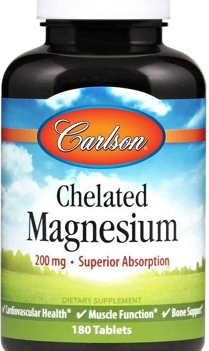 Chelated Magnesium, 200mg - 180 tablets