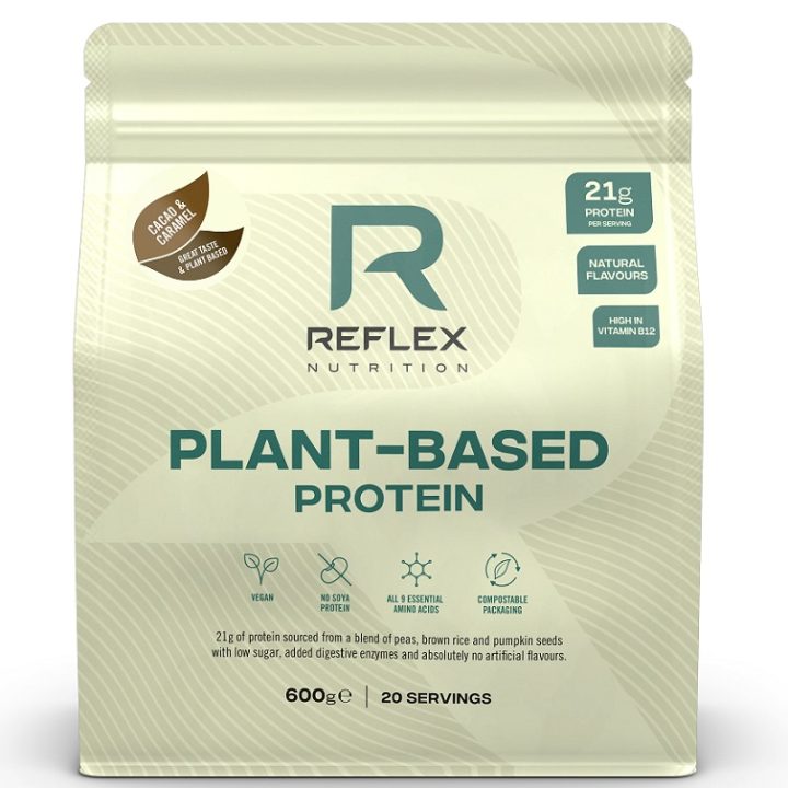 Plant Based Protein, Cacao & Carmel - 600 grams