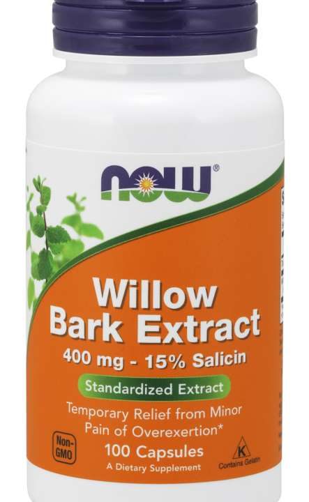 Willow Bark Extract, 400mg - 100 caps