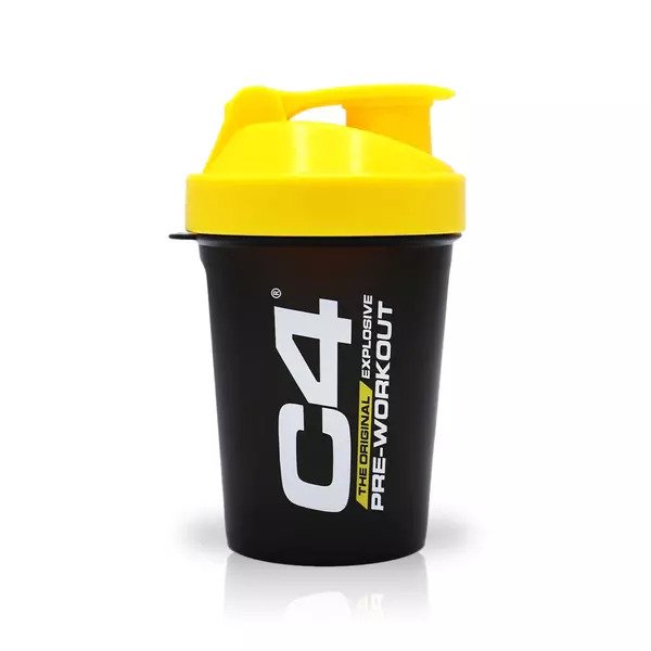 C4 Shaker, Black & Yellow - 400 ml.