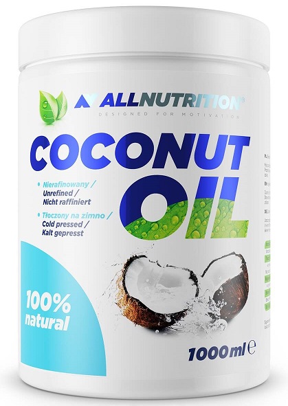 100% Natural Coconut Oil, Unrefined - 1000 ml.