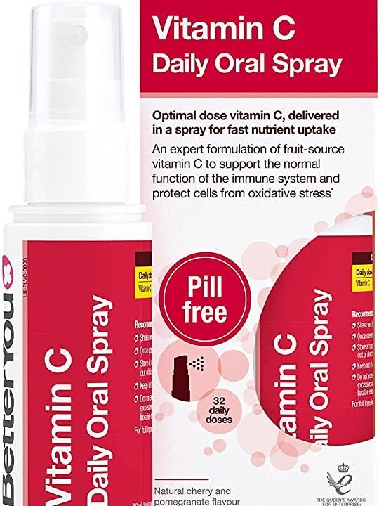 Vitamin C Daily Oral Spray, Natural Cherry and Pomegranate - 50 ml.