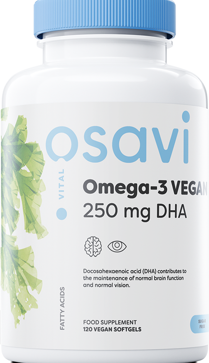 Omega-3 Vegan, 250mg DHA - 120 vegan softgels