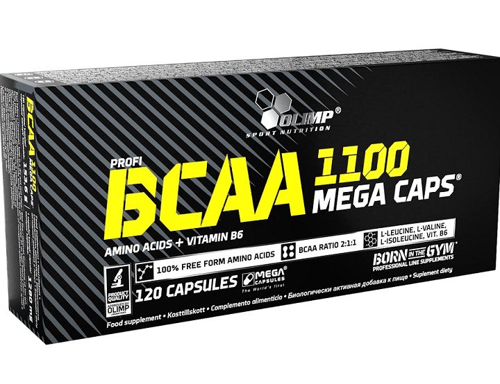 BCAA 1100 Mega Caps - 120 caps
