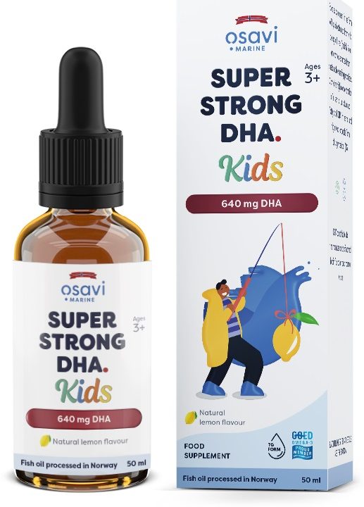 Super Strong DHA Kids, 640mg DHA (Lemon) - 50 ml.