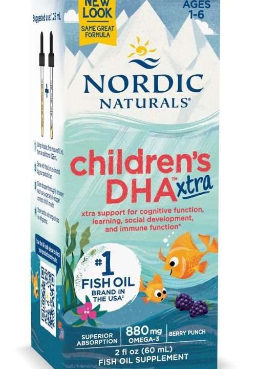 Children's DHA Xtra Fish Oil, 880mg Berry Punch (EAN 768990027253) - 60 ml.