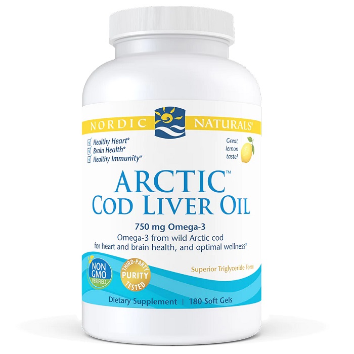 Arctic Cod Liver Oil, 750mg Lemon (EAN 768990578854) - 180 softgels