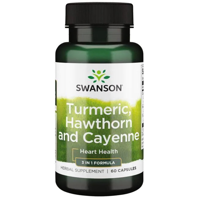 Turmeric, Hawthorn and Cayenne - 60 caps