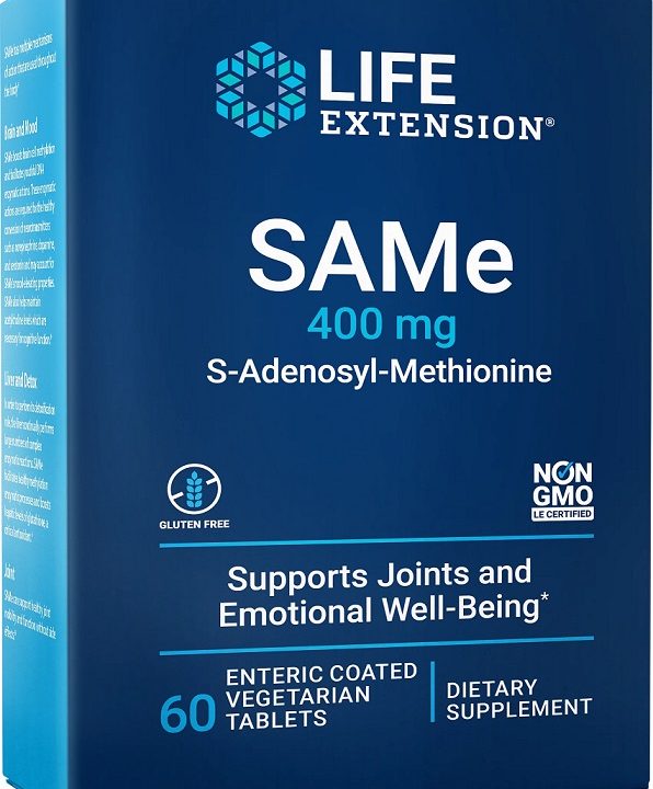 SAMe S-Adenosyl-Methionine, 400mg - 60 enteric coated tabs