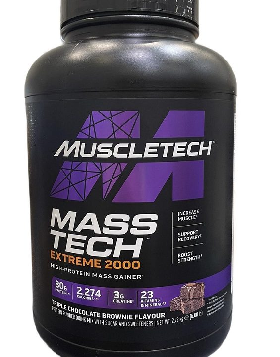 Mass-Tech Extreme 2000, Triple Chocolate Brownie - 2720 grams