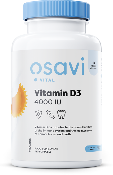 Vitamin D3, 4000IU - 120 softgels