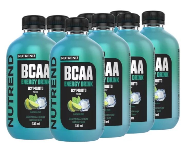 BCAA Energy Drink, Icy Mojito - 8 x 330 ml.