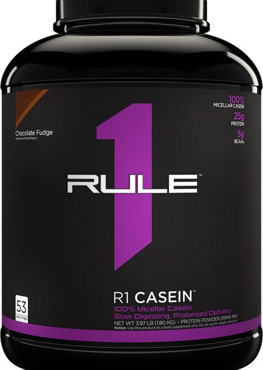 R1 Casein, Chocolate Fudge - 1800 grams