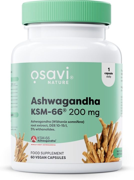 Ashwagandha KSM-66, 200mg - 60 vegan caps