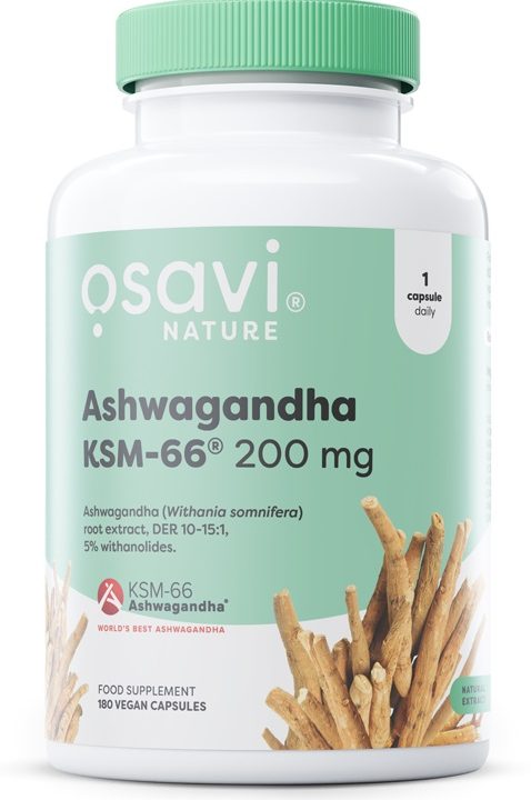Ashwagandha KSM-66, 200mg - 180 vegan caps