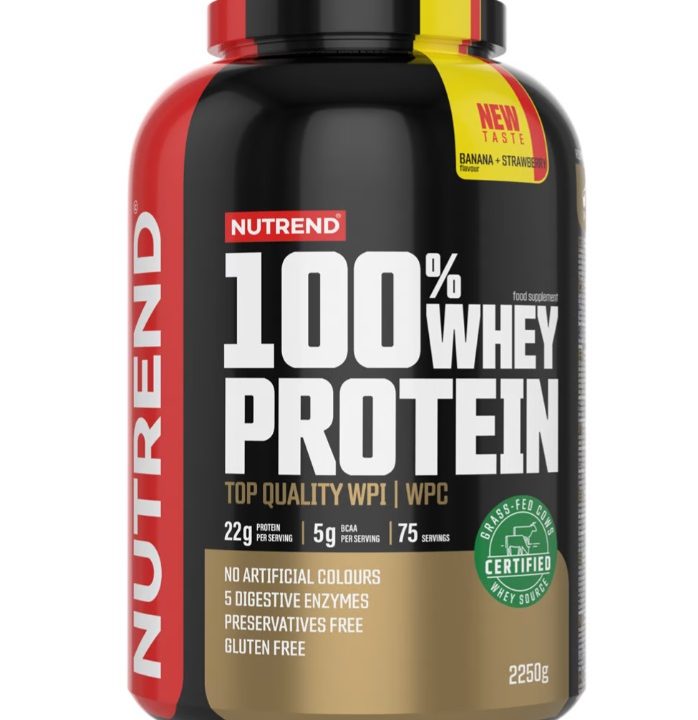 100% Whey Protein, Banana + Strawberry - 2250 grams
