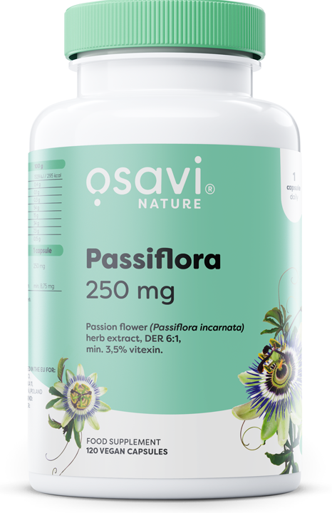 Passiflora, 250mg - 120 vegan caps