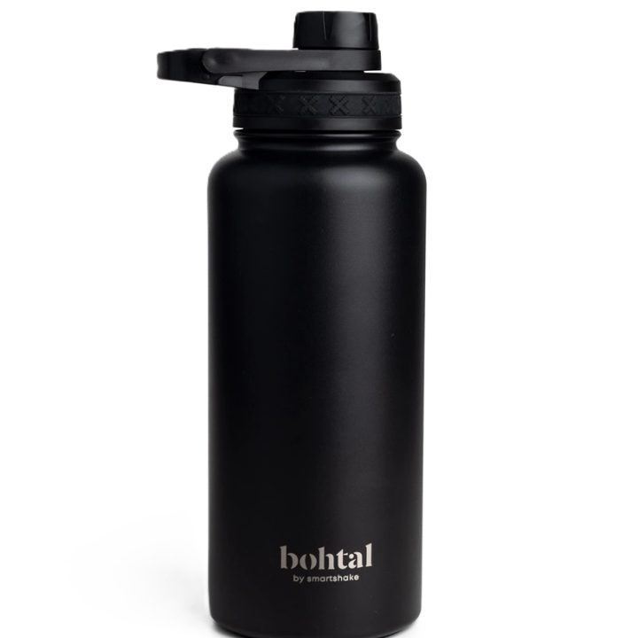 Bohtal Insulated Sports Bottle, Black - 960 ml.