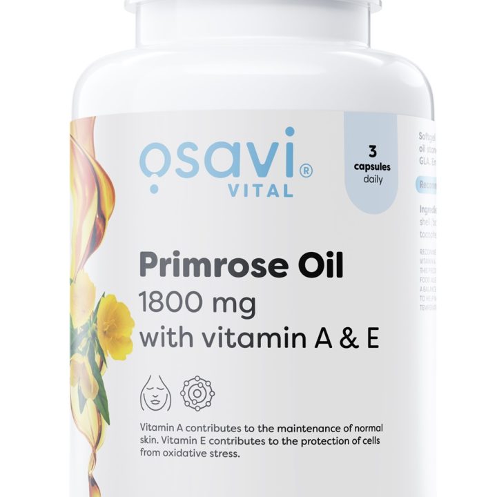 Primrose Oil with Vitamin A & E, 1800mg - 90 softgels