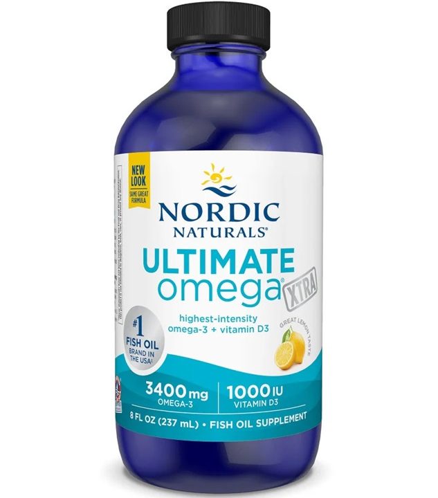 Ultimate Omega Xtra, 3400mg Lemon - 237 ml.