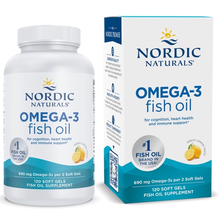 Omega-3, 690mg Lemon - 120 softgels